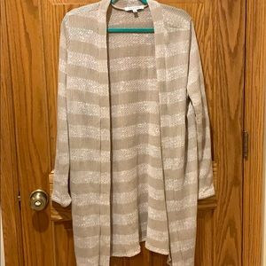 Light striped cardigan